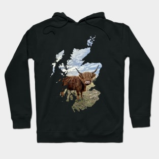 Scottish Highland Cow Country of Scotland Hoodie